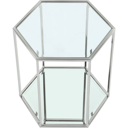 Sei Brushed Chrome End Table