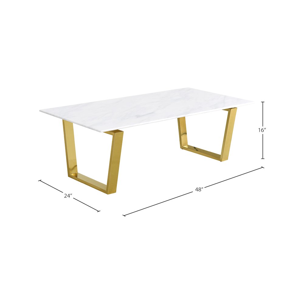 Cameron Gold Coffee Table