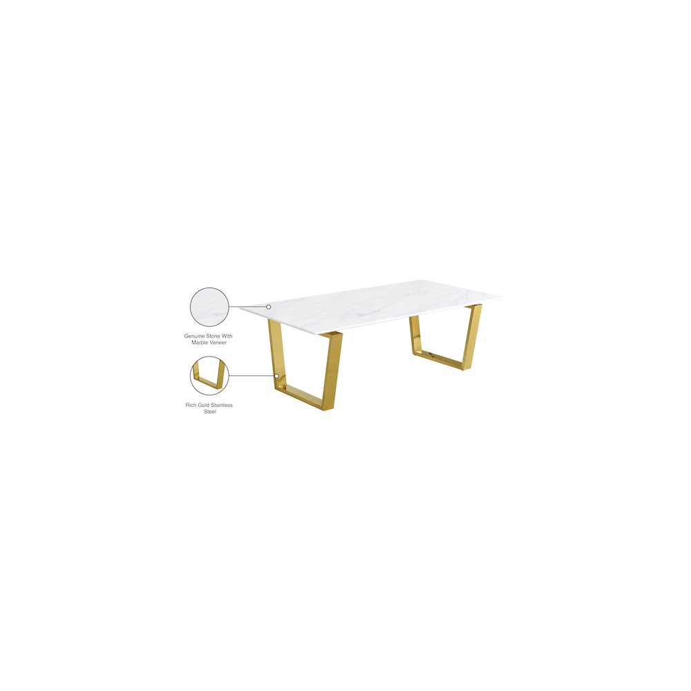 Cameron Gold Coffee Table