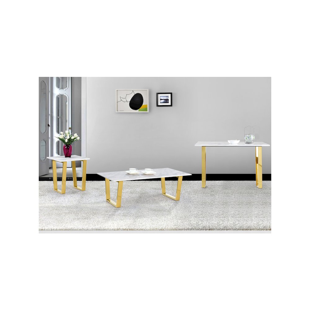Cameron Gold Coffee Table