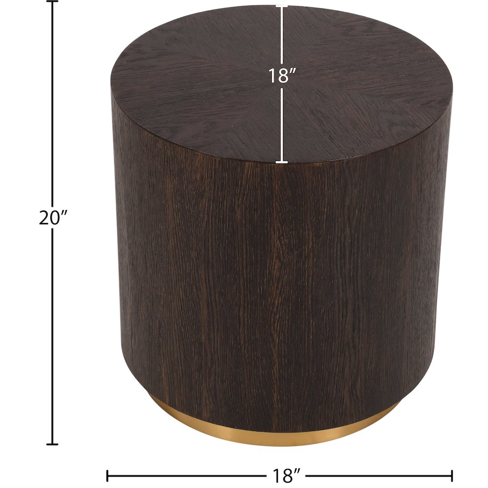 Nile Brown Oak End Table