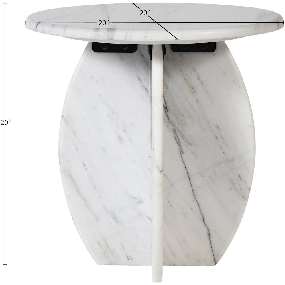 Formentera White End Table