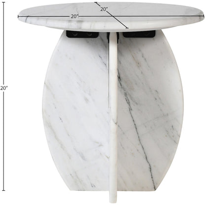 Formentera White End Table