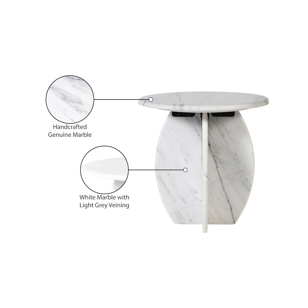 Formentera White End Table