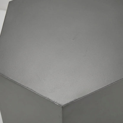 Contemporary Coffee Table with Brushed Chrome Finish and Durable Construction