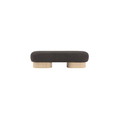 Robertson Brown Boucle Fabric Bench