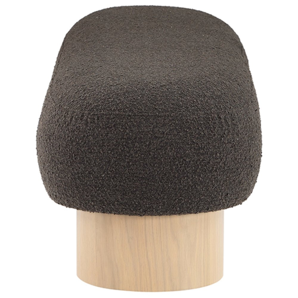 Robertson Brown Boucle Fabric Bench