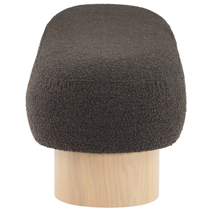 Robertson Brown Boucle Fabric Bench