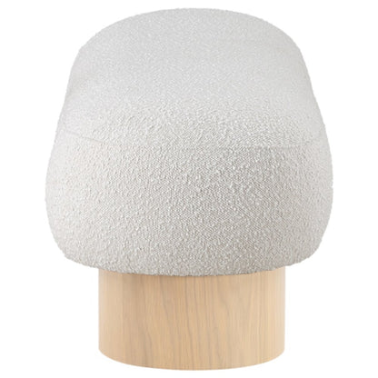Robertson Cream Boucle Fabric Bench
