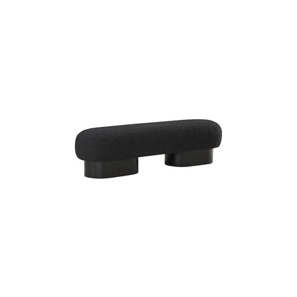 Robertson Black Boucle Fabric Bench
