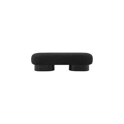 Robertson Black Boucle Fabric Bench