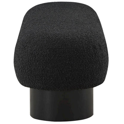 Robertson Black Boucle Fabric Bench