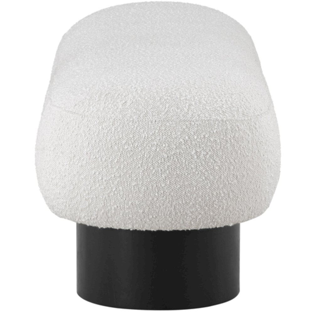 Robertson Cream Boucle Fabric Bench