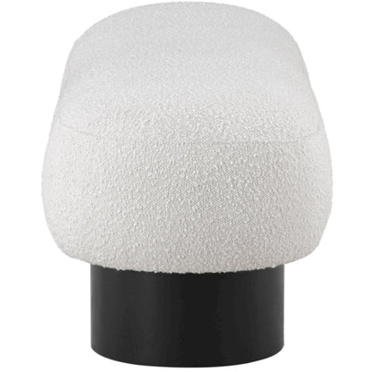 Robertson Cream Boucle Fabric Bench