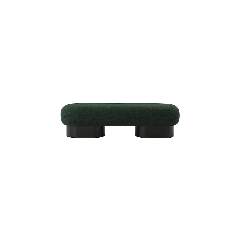 Robertson Green Boucle Fabric Bench