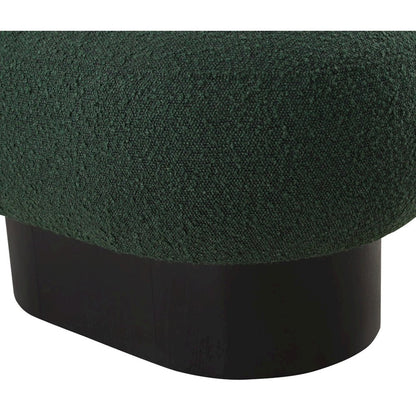 Robertson Green Boucle Fabric Bench