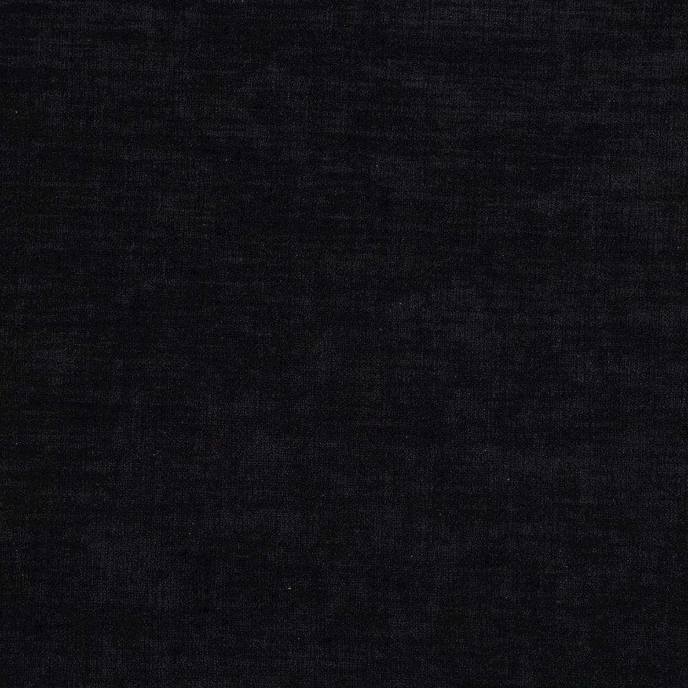 Edison Black Chenille Fabric Bench