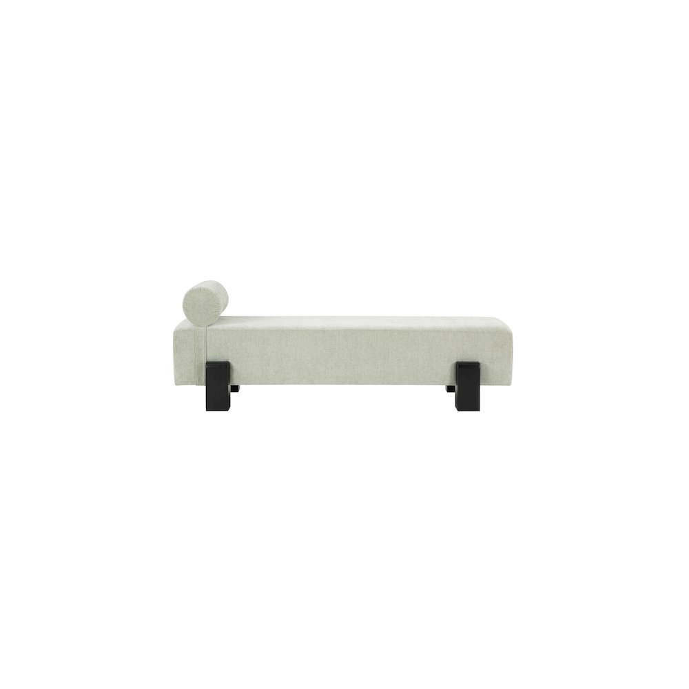 Edison Mint Green Chenille Fabric Bench