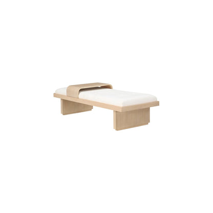 Arlington Cream Chenille Fabric Bench