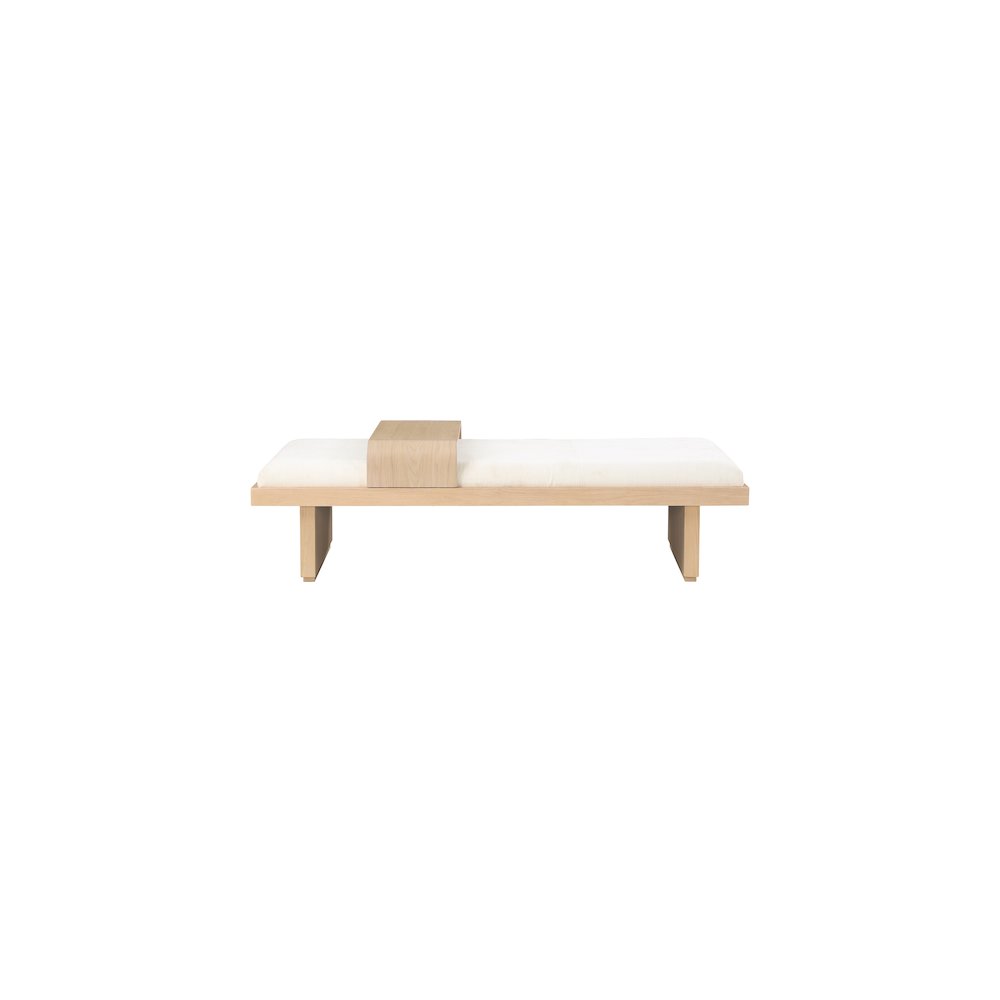 Arlington Cream Chenille Fabric Bench