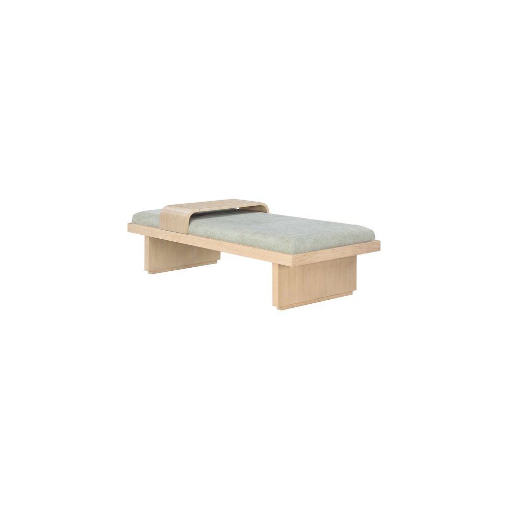 Arlington Mint Green Chenille Fabric Bench
