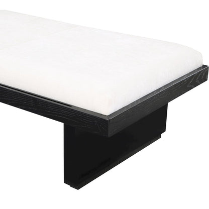 Arlington Cream Chenille Fabric Bench