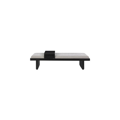 Arlington Light Grey Chenille Fabric Bench