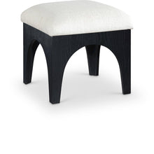 Lawson Cream Chenille Fabric Upholstered Ottoman