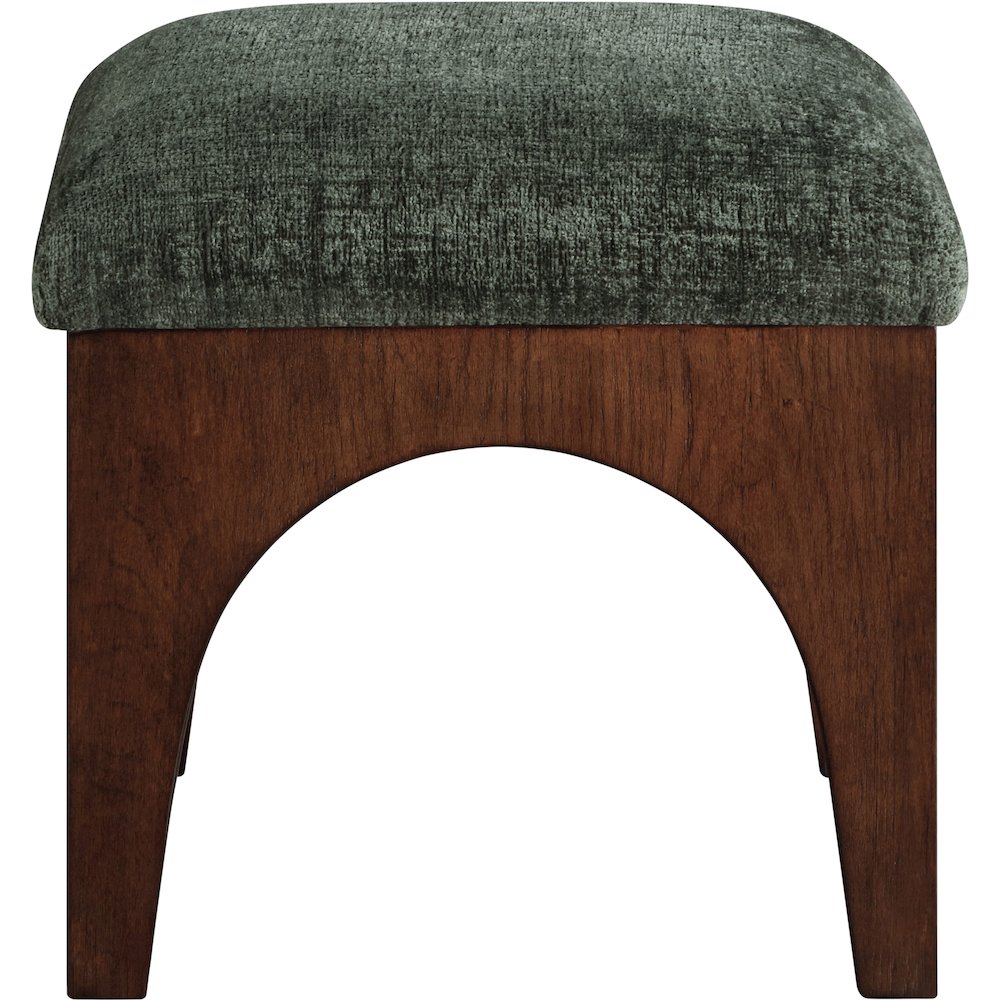 Lawson Green Chenille Fabric Upholstered Ottoman