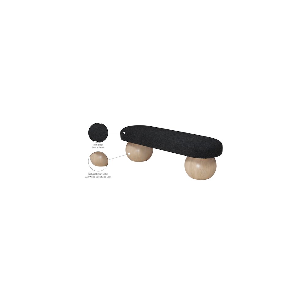 Bowie Black Bench