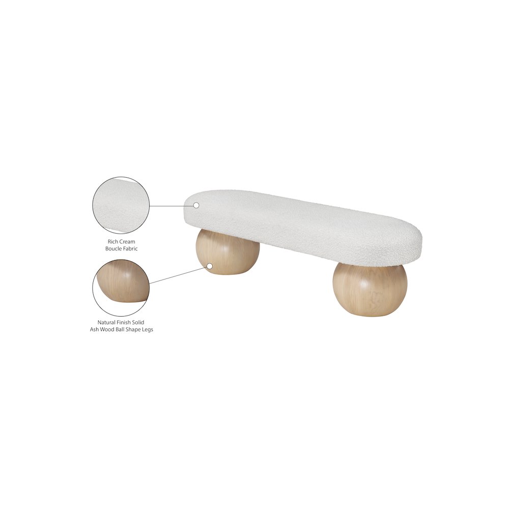Bowie Cream Bench