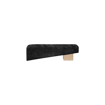 Alora Black Fabric Bench