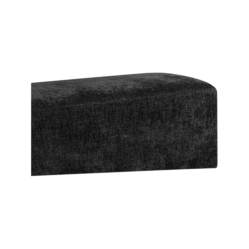Alora Black Fabric Bench