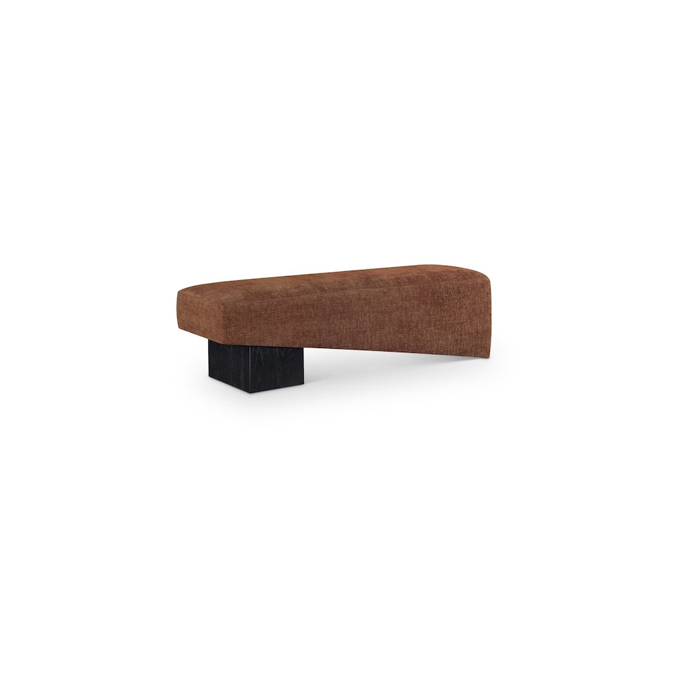 Alora Cognac Fabric Bench