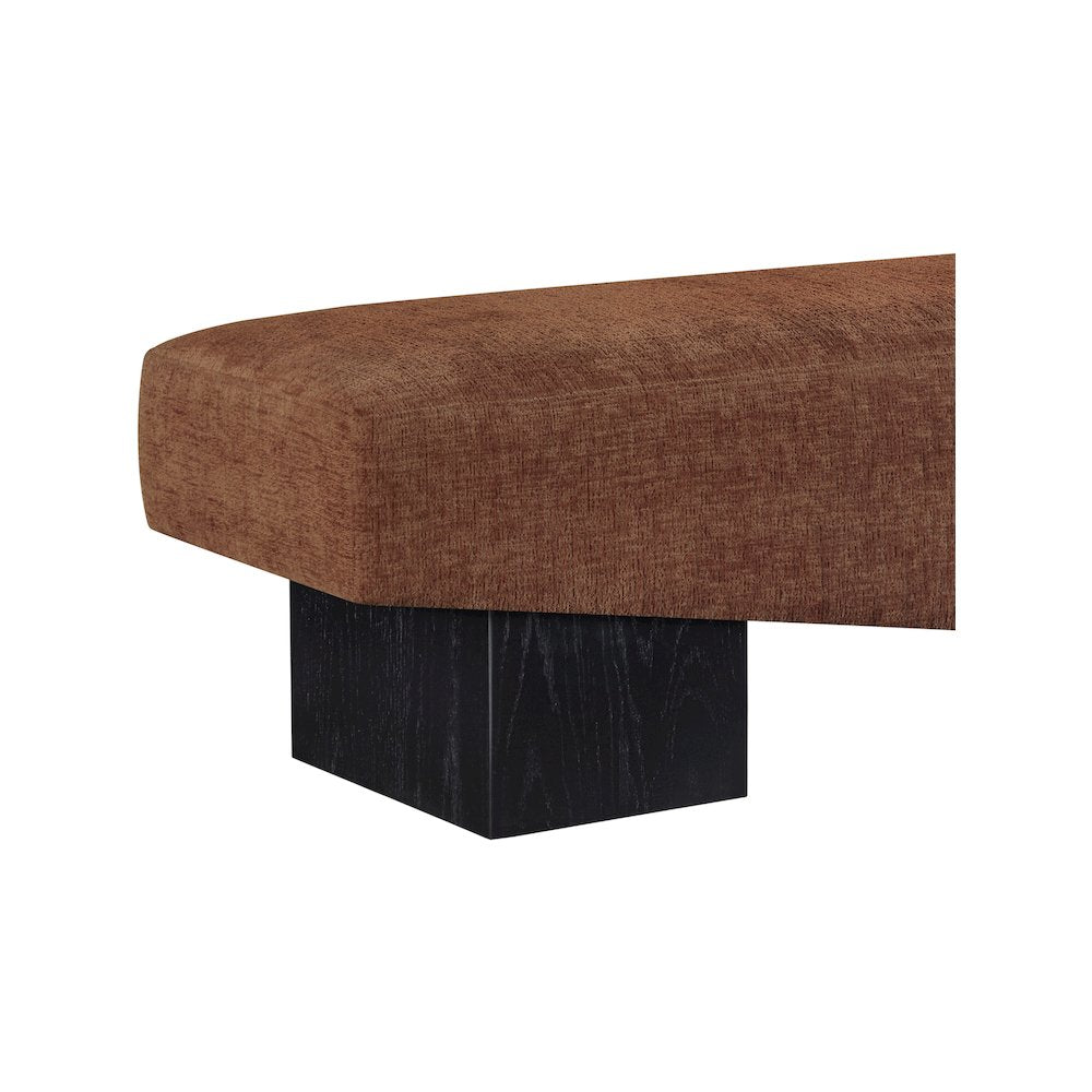 Alora Cognac Fabric Bench