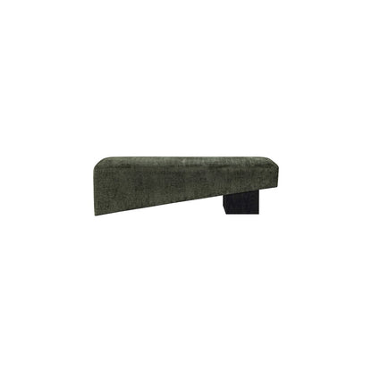 Alora Green Fabric Bench