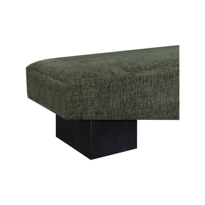 Alora Green Fabric Bench