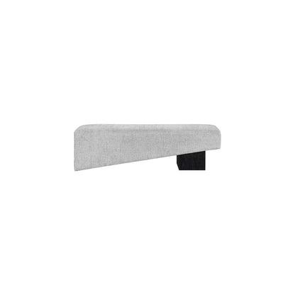 Alora Grey Fabric Bench