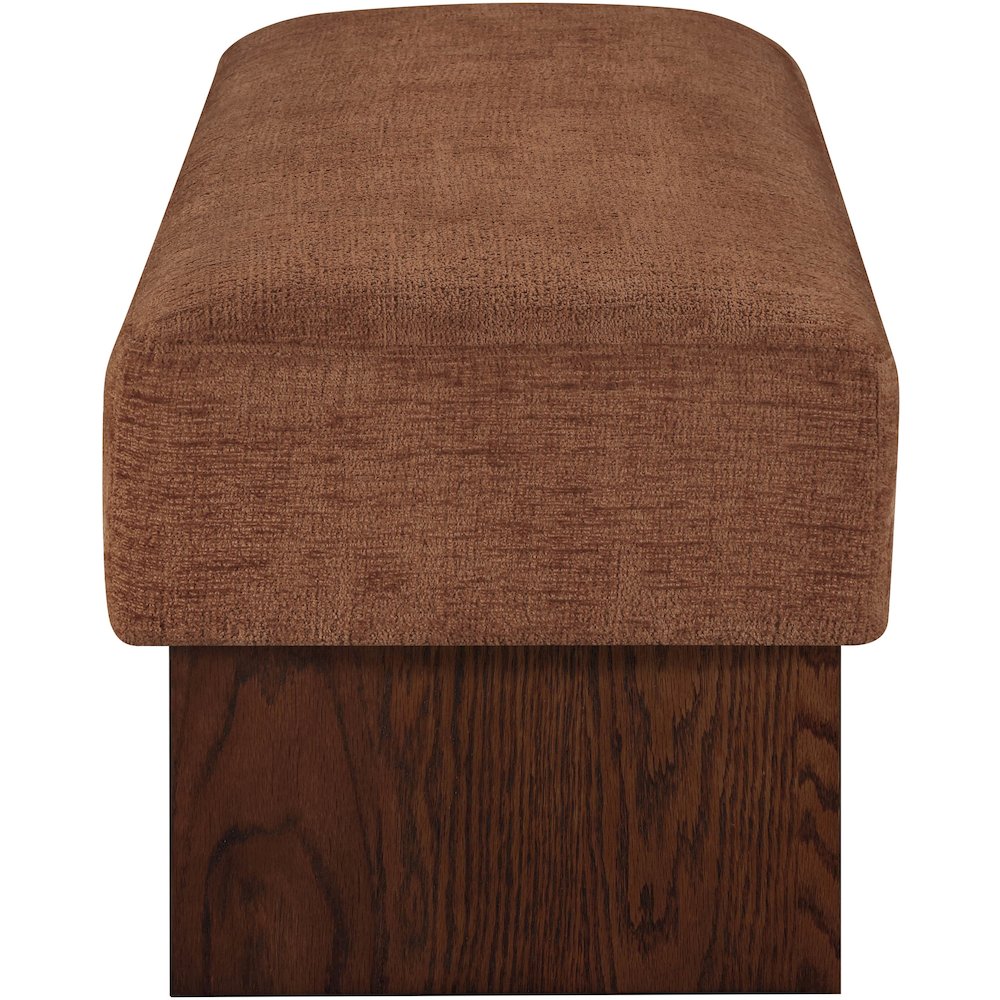 Alora Cognac Fabric Bench