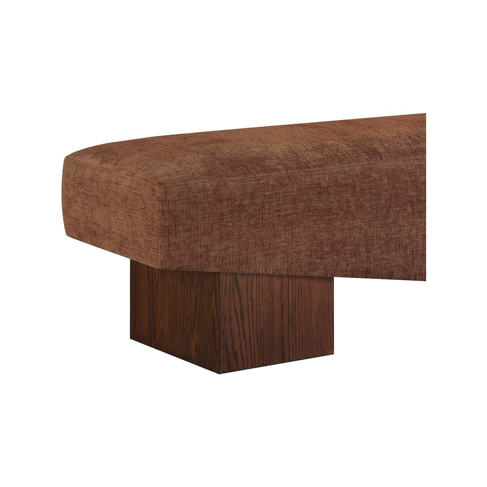 Alora Cognac Fabric Bench