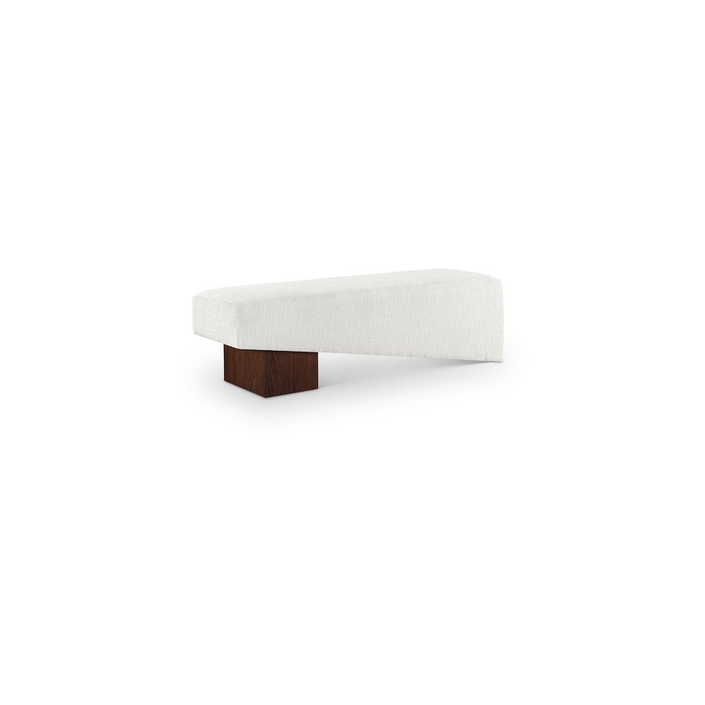 Alora Cream Fabric Bench
