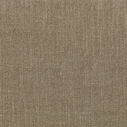 Larea Brown Linen Textured Fabric Upholstered Ottoman