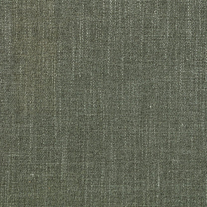 Larea Olive Linen Textured Fabric Upholstered Ottoman