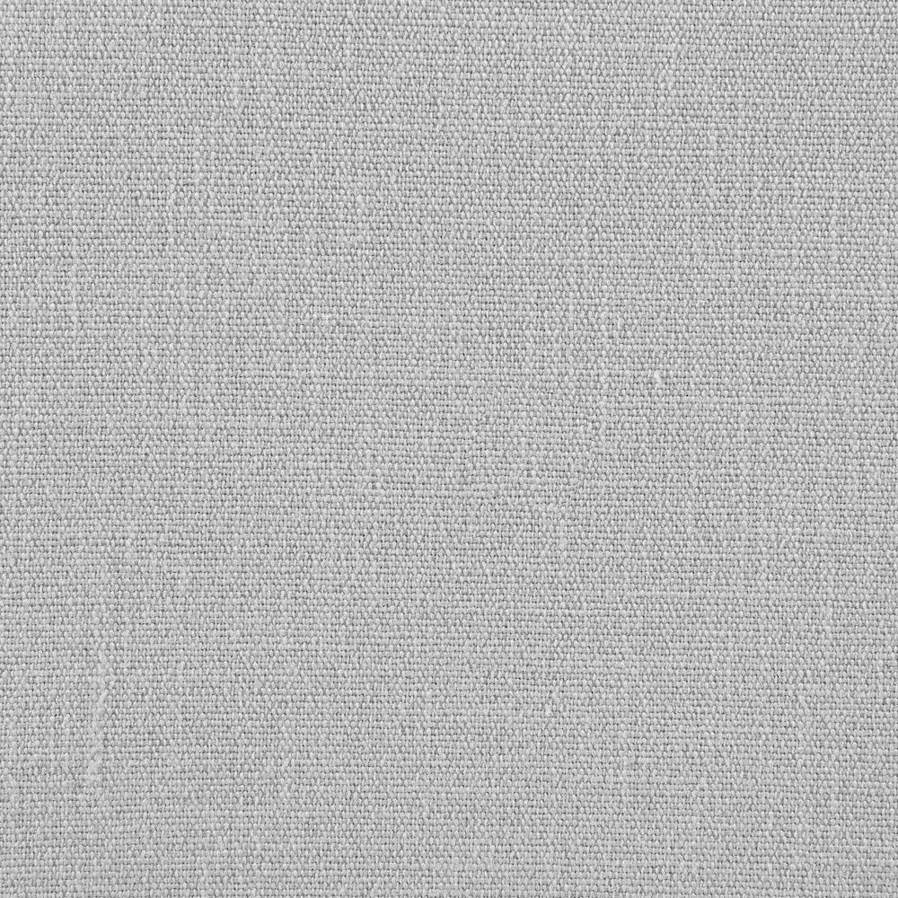 Larea Grey Linen Textured Fabric Upholstered Ottoman