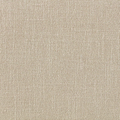 Larea Beige Linen Textured Fabric Upholstered Ottoman