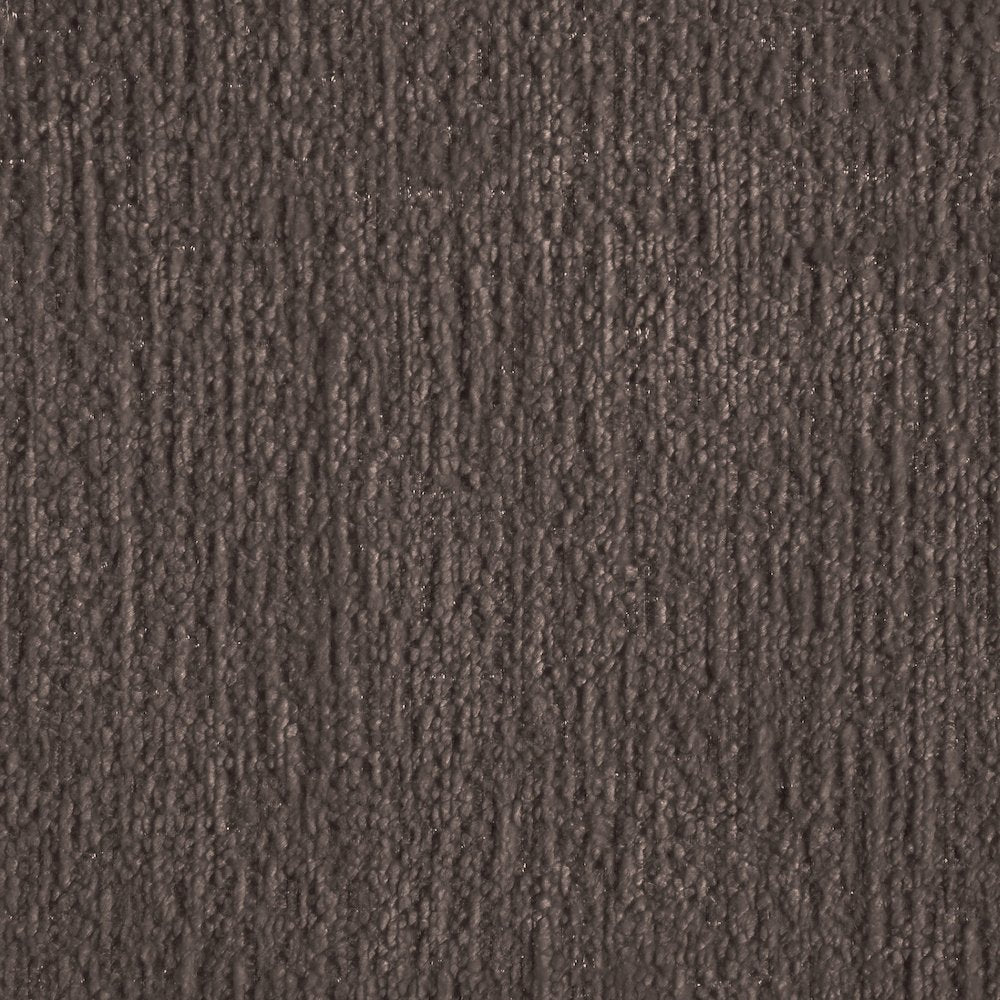 Nimes Brown Velour Fur Fabric Ottoman/Stool