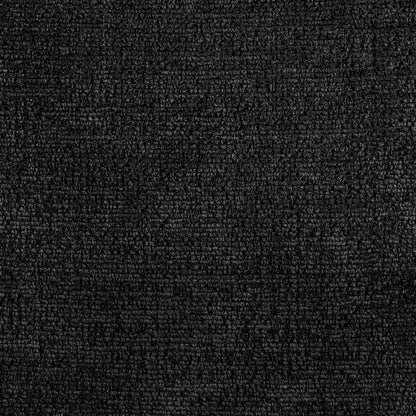 Savoy Black Velour Fur Fabric Bench