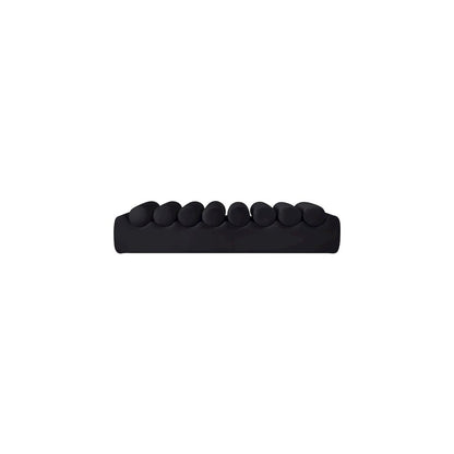 Rumble Black Vegan Leather Bench