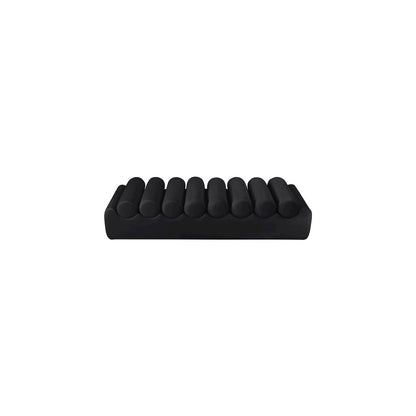 Rumble Black Vegan Leather Bench