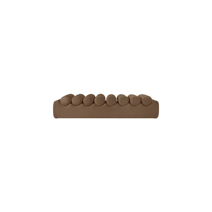 Rumble Brown Vegan Leather Bench